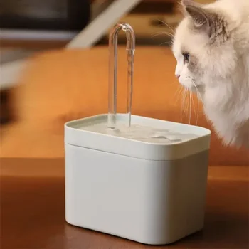Электрический фильтр, USB-поилка для воды, Автоматическая чаша-фонтан, Бесшумный Дозатор рециркуляции для домашних животных, Кошки для