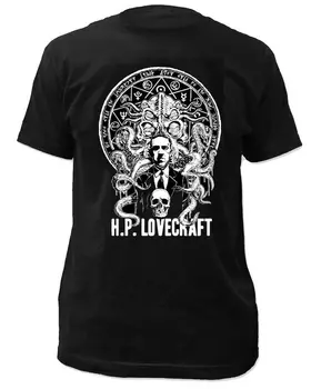 Новая модная черная футболка H.P. Lovecraft - Impact Originals - Новинка
