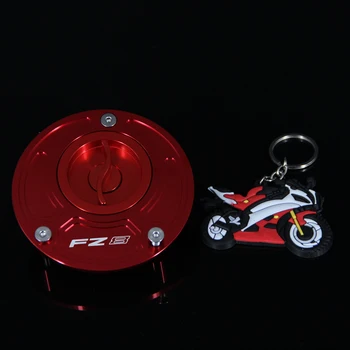 С Логотипом Красный Мотоцикл Без Ключа Лазерный Логотип Мотоциклетный Газовый Колпачок Крышка Топливного Бака Для Yamaha FZ 8 FZ8 2011 2012 2013 2014 2015