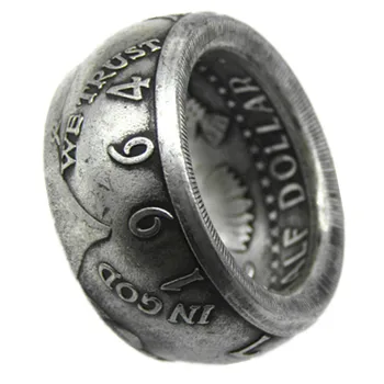 Кольцо с монетой в полдоллара из медно-никелевого сплава Кеннеди США 