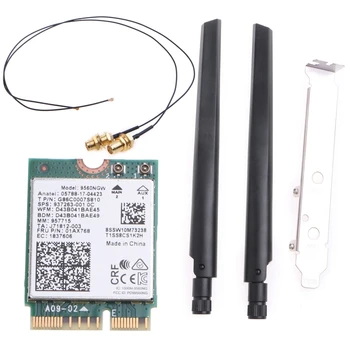 WiFi Настольный комплект 9560NGW Expand WiFi 2,4 ГГц/5 ГГц BT 5,0 Двухдиапазонный Включает В себя Радиочастотный кабель, Антенны с высоким коэффициентом усиления и Кронштейны P9JB