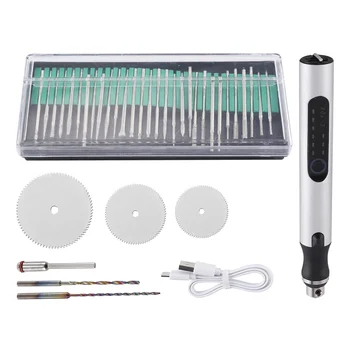 Набор ручек для электрогравировки, набор инструментов для гравировки, USB Перезаряжаемая Мини Электрическая шлифовальная машина