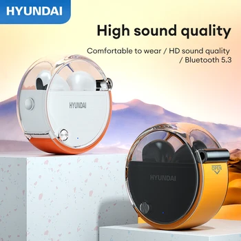 HYUNDAI Оригинальные Наушники HY-T05 HIFI Sound Портативные Игровые Беспроводные Наушники Bluetooth 5.3 Для Спортивного Бега