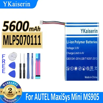 5600 мАч YKaiserin Аккумулятор MLP5070111 Для Цифровых Аккумуляторов AUTEL MaxiSys Mini MS905 MS906 MK808 MK808BT MK808TS
