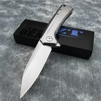 ZT 0808 Складной карманный нож D2 Blade С цельностальной ручкой, Охотничий Тактический Многофункциональный нож для выживания, EDC Инструмент, Кухонный нож