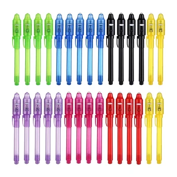 30 ШТ ручек с невидимыми чернилами Magic Pen, ручка с исчезающими чернилами с УФ-подсветкой, наполнители для детских сумок для вечеринок