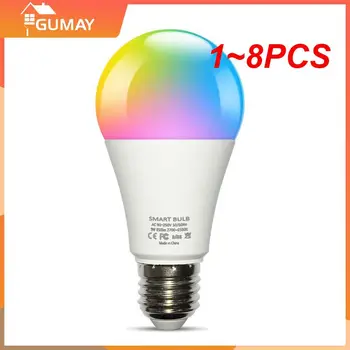 1 ~ 8ШТ Tuya Wifi / Умная лампа Alexa Led Лампа E27 RGB Умные лампочки 110V 220V Умные лампы для вспомогательных устройств Smart