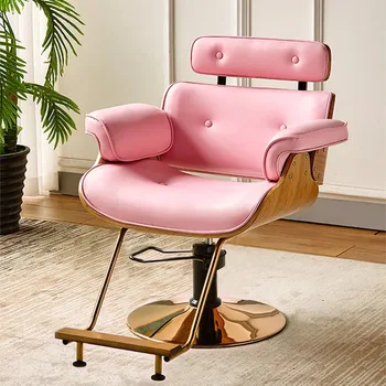 Профессиональное парикмахерское кресло знаменитостей высокого класса, Парикмахерское кресло для парикмахерской, Подъемное вращающееся парикмахерское кресло, салонная мебель HY