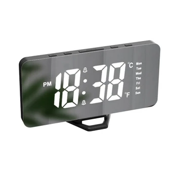 Светодиодный цифровой проекционный будильник Настольный Электронный будильник Проектор времени Прикроватные часы для спальни