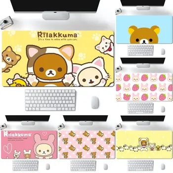 Япония SAN-X Rilakkuma милый коврик для мыши Компьютер Ноутбук Геймерский коврик Аксессуары для ПК Настольные коврики