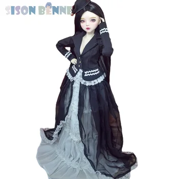 SISON BENNE 1/3 BJD кукла высотой 22 дюйма Кукла Игрушка ручной работы Модная одежда Обувь Обновление макияжа