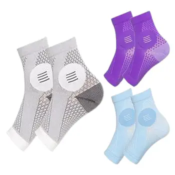 Компрессионные носки от невропатии, 3 пары компрессионных носков без пальцев Для женщин, Дышащие облегчающие носки для бега, Успокаивающие Спортивные носки