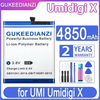 GUKEEDIANZI Для UmidigiX 4850 мАч Сменный Аккумулятор для UMI Umidigi X Batteria + Бесплатные Инструменты