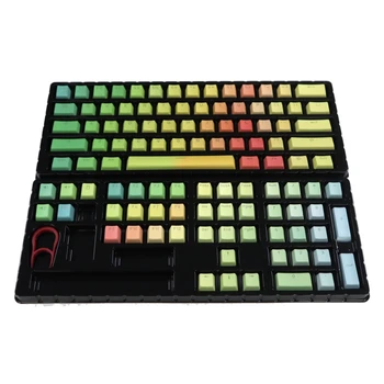 Дропшиппинг 108 клавиш, Радужные колпачки для ключей, Сублимация красителя PBT, Персонализированный колпачок для ключей с подсветкой для механической клавиатуры Cherry MX