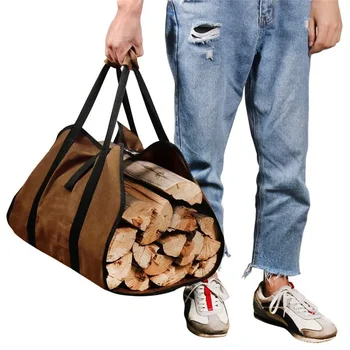 Сумка для хранения дров на открытом воздухе, портативная прочная сумка для дров, многофункциональная сумка для дров