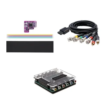 N64 RGB MOD + Конвертер SCART / RGBS в YCBCR / S Video + RGB-кабель для консолей N64 NTSC RGB-модуль для Nintendo 64 NTSC