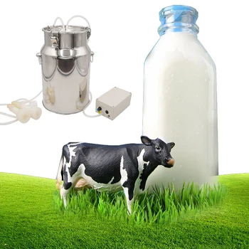 Доильный аппарат для коров, коз, овец объемом 10 л, Доильный подключаемый электроприбор, Импульсный вакуумный насос для молока с прямым всасыванием, товары для фермы