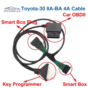 Для Toyota-30 Кабель для смарт-ключа 8A-BA 4A Кабель для OBDSTAR Autel IM508 IM608 K518 Xhorse Key Tool Plus для TMLF19T TMLF19D
