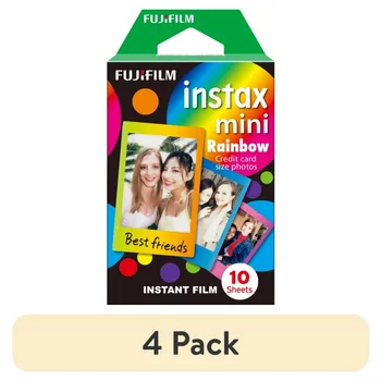 (4 упаковки) Мини-пленка Fujifilm Instax - Rainbow (10 экспозиций)