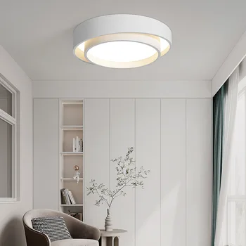 Скандинавский современный простой потолочный светильник лампа для гостиной спальня главная спальня теплая и романтическая круглая светодиодная индивидуальность