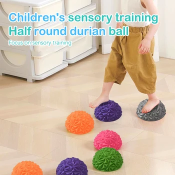 Мяч для тренировки баланса с дурианом, детские ступеньки для тренировки сенсорного баланса, спортивные мячи Bosu для занятий спортом на открытом воздухе, Мячи для фитнеса, массажные мячи