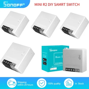 eWeLink Sonoff MINI R2 DIY Wifi Smart Switch 2-полосные беспроводные переключатели Модуль автоматизации умного дома Поддержка Alexa Google Home