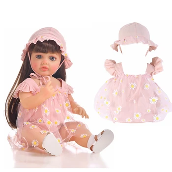 Кукольная одежда для кукол 55 см, 22-дюймовая кукольная одежда, платье-свитер, комбинезон, одежда для кукол 