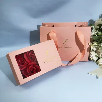 Кольцо с Вечной мыльной розой, Серьги, кулон, ожерелье, Подарочная коробка, Подарочная коробка на День Святого Валентина, Подарочная коробка для свадебных украшений