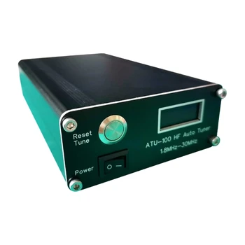 ATU-100 1,8-50 МГц Мини Автоматический Антенный тюнер 0,91-дюймовый OLED-дисплей Алюминий