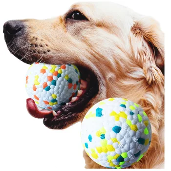 Мяч для укуса собаки, Прочные устойчивые высокоэластичные интерактивные игрушки для собак, шарики, игрушка для жевания собак для крупных собак, средних и мелких собак