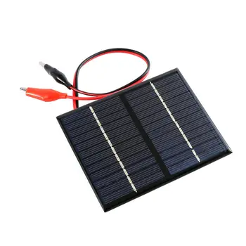 1,5 Вт Гибкое зарядное устройство с зажимом Аккумуляторные панели Модули Солнечная панель