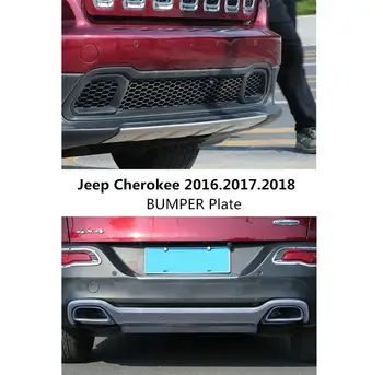 Для Автомобильного БАМПЕРА Jeep Cherokee 2016.2017.2018 ЗАЩИТА БАМПЕРА Из Высококачественной Нержавеющей Стали Спереди + Сзади Автоаксессуары
