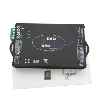 12V 24V DC LED DALI DMX512 Преобразователь сигнала DALI в DMX512 /DMX в DALI контроллер преобразования сигнала с затемнением сигнала