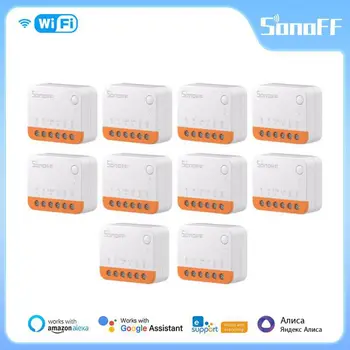 SONOFF MINIR4 Smart Switch WiFi 10A 2-Полосное управление Mini Extreme Smart Home Relay Поддержка R5 S-MATE Voice Alexa Alice Google Home