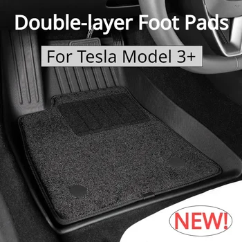 Коврики для Tesla Model 3 + TPE Водонепроницаемые Износостойкие Двухслойные Накладки Для Ног 6шт Новая Модель 3 Аксессуары Для Интерьера Автомобиля 2024