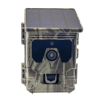 MOOL Solar Powered Night Vision Trail Camera 50MP 4K Охотничьи Камеры со Временем Срабатывания 0,3 С Trail Camera Охотничьи Аксессуары