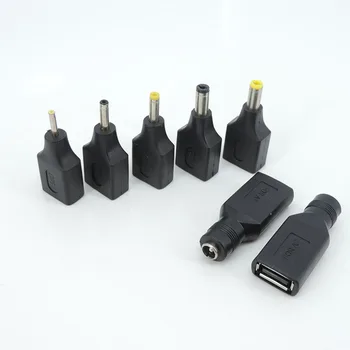 разъем USB типа A от розетки к разъему постоянного тока 2.5x0.7 3.5x1.35 4.0x1.7 5.5x2.1 5.5x2.5 разъем для подключения адаптера питания конвертер k