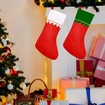 Рождественские чулки, украшение для рождественской елки, Подвесные чулки, Рождественские носки, Носки для рождественского камина, для настенных фестивалей