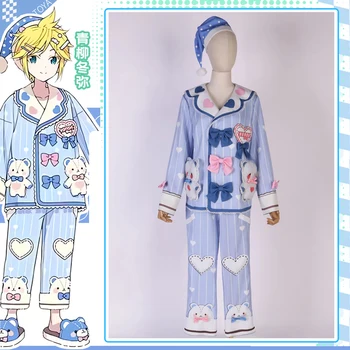Игровой проект sekai cos Aoyagi Toya Косплей Пижама с милым пушистым Медведем на каждый день Костюм для летней вечеринки костюм B