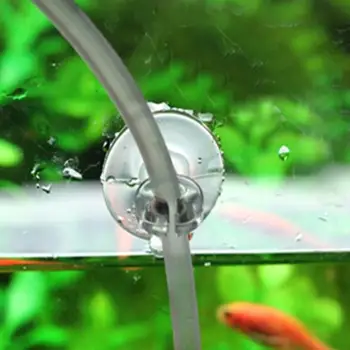 10шт Пластиковая аквариумная присоска для аквариума с рыбками, присоска для воздушной линии, держатель для проволоки, используемая присоска для стеклянных рыбок