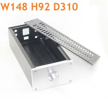 Регулятор громкости DIY Алюминиевый Корпус Усилителя Мощности Коробка Домашнего Аудио Блока питания ЦАП Декодер Корпус Предусилителя Amplifeir Case W148 H92 D310