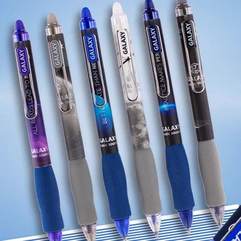 Выдвижные стираемые Гелевые ручки, тонкая заточка (0,5 мм), устраняющие ошибки, Удобная ручка Премиум-класса для рисования в блокноте