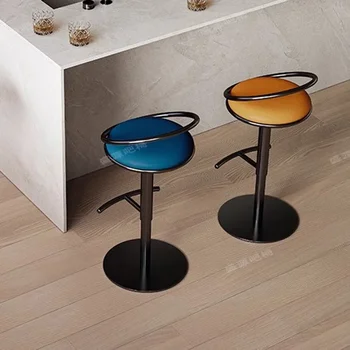 Роскошный поворотный барный стул, Кофейня, Современный дизайн, Барный стул, Регулируемая мебель для парикмахерской Nordic Sillas Altas Para Barra