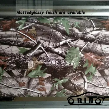 Камуфляжная виниловая наклейка Realtree с камуфляжной пленкой из настоящих листьев дерева Для укладки автомобилей разного размера на выбор
