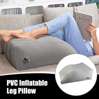 Надувная подушка для ног Подушка для ног с возвышением Подушки для ног из ПВХ, портативная для путешествий, кемпинга, спальная клиновидная подушка, подушка для колен