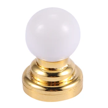 Кукольный домик 1: 12, Миниатюрный глобус, Белая Потолочная Светодиодная лампа с батарейкой