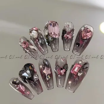 Броня ручной работы Blackberry Luxury Diamond для наращивания ногтей