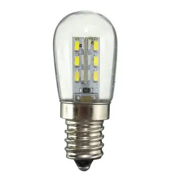 AC220/AC110V Светодиодная Лампа E12 E14 Smd 24 Led Высокой Яркости Стеклянный Абажур Чистый Теплый Белый Светильник Для Швейной Машины Холодильник
