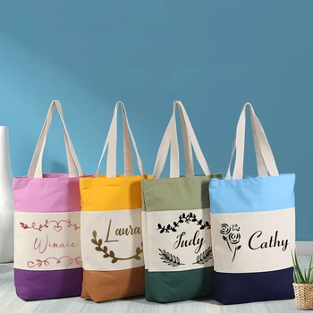Индивидуальная полосатая трехцветная холщовая сумка в стиле пэчворк, сумка через плечо, экологичная хозяйственная сумка, простая повседневная сумка