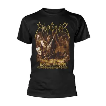 ЧЕРНАЯ футболка EMPEROR - IX EQUILIBRIUM с принтом спереди и сзади X-Large